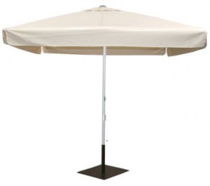 Parasol VARY 2.5×2.5 en tejido poliéster 100% y con faldón